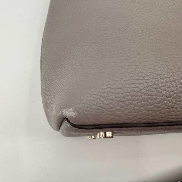 Kate Spade Abbott Small Gray Satchel Bag Crossbody Strap - Picture 9 of 11